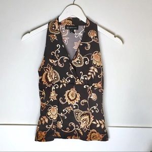 INC Sleeveless V Neck Top with Sequin & Beads